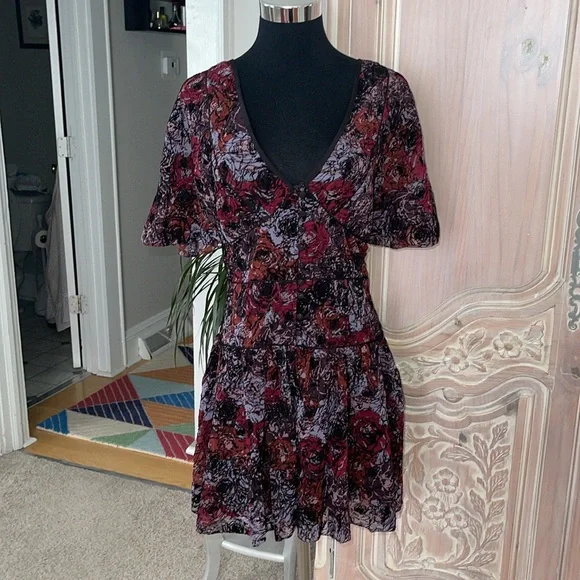 ❗️Last Chance❗️ Free People Perfect Dream Dress, Berry Combo - Picture 3 of 11